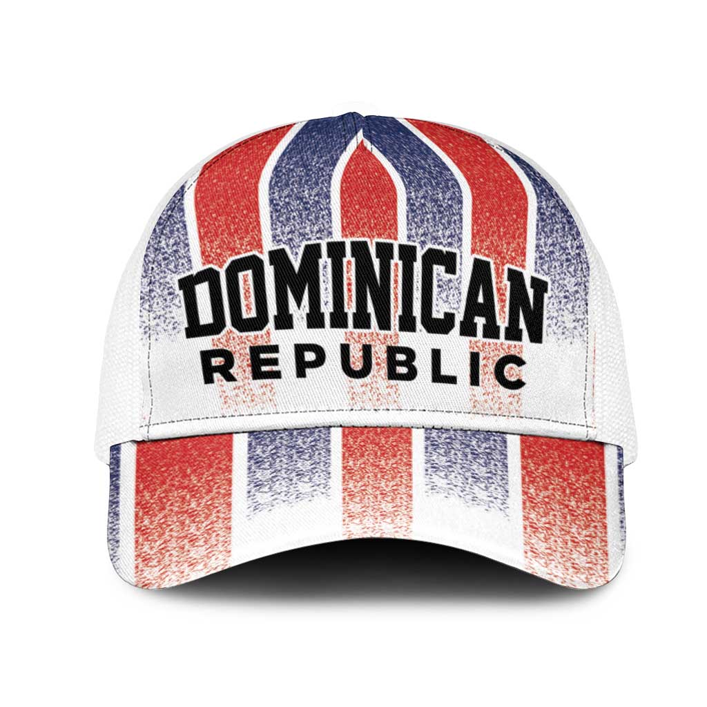 Dominican Republic Mesh Trucker Cap Stripe Stylized