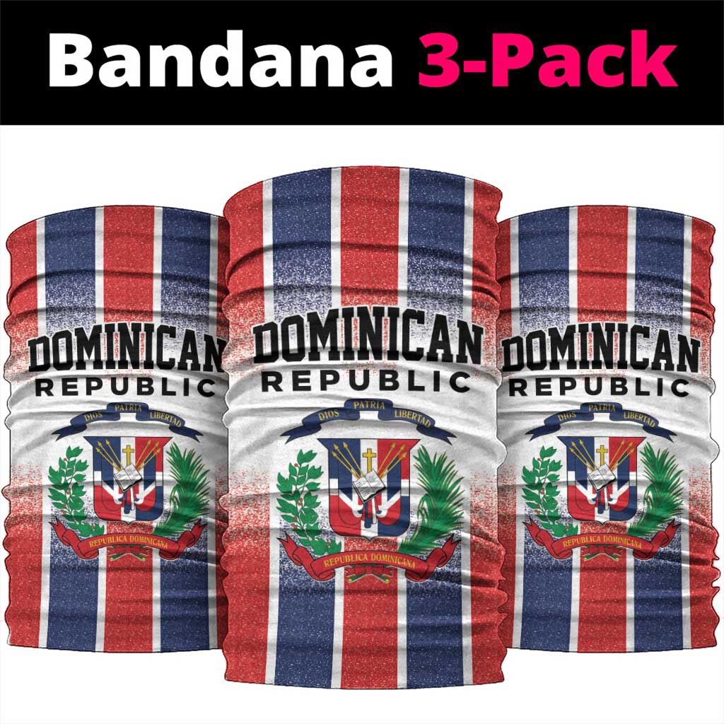 Dominican Republic Neck Gaiter Stripe Stylized