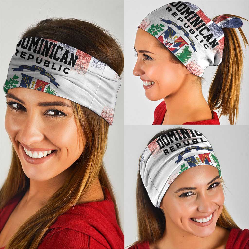 Dominican Republic Neck Gaiter Stripe Stylized
