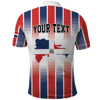 Personalized Dominican Republic Polo Shirt Stripe Stylized