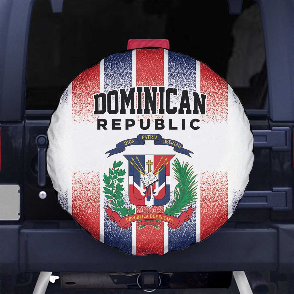 Dominican Republic Spare Tire Cover Stripe Stylized