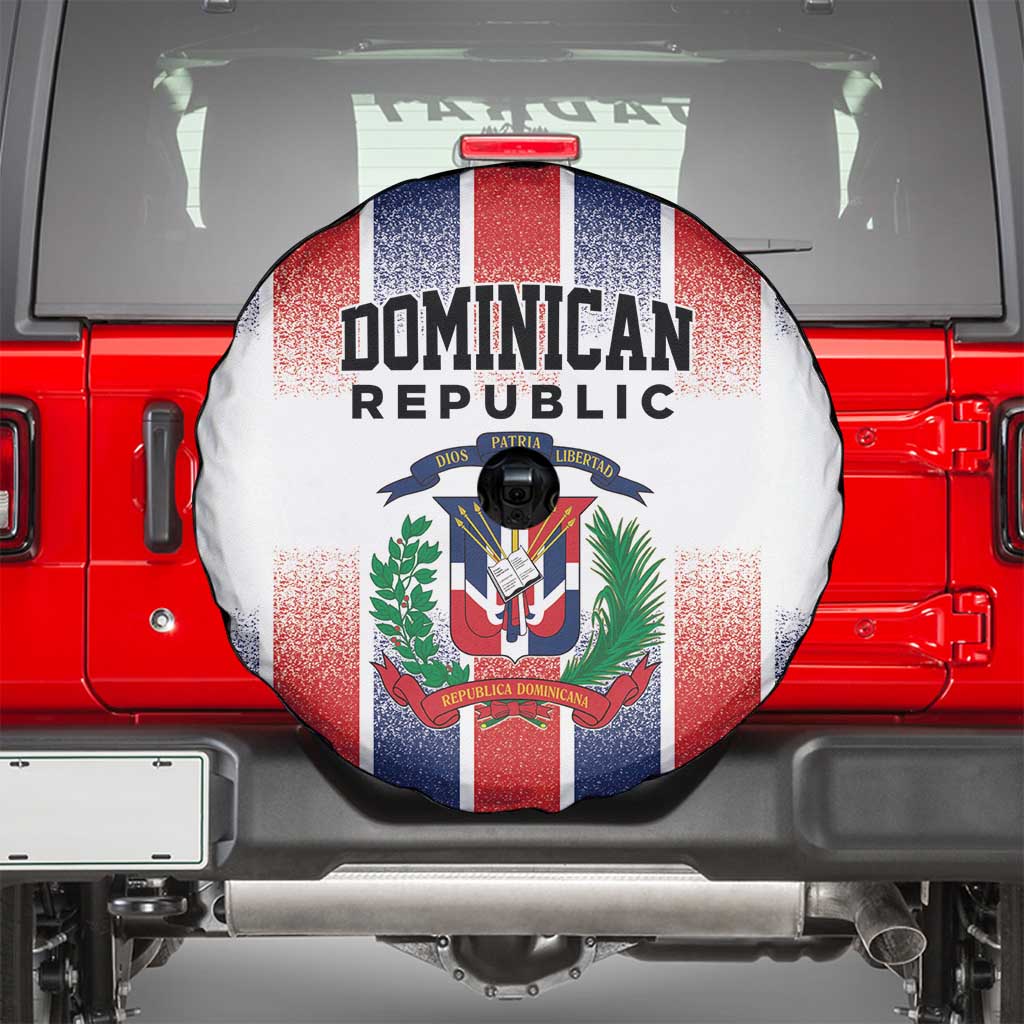 Dominican Republic Spare Tire Cover Stripe Stylized