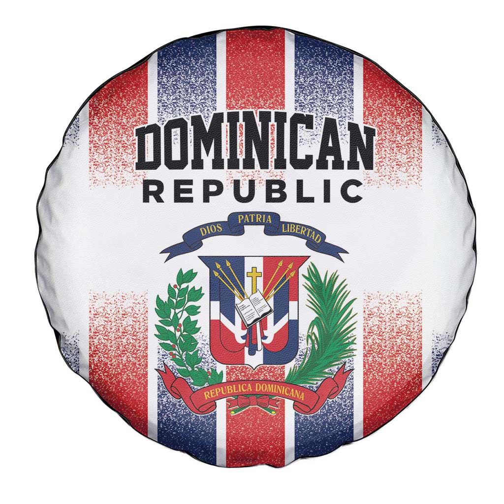 Dominican Republic Spare Tire Cover Stripe Stylized