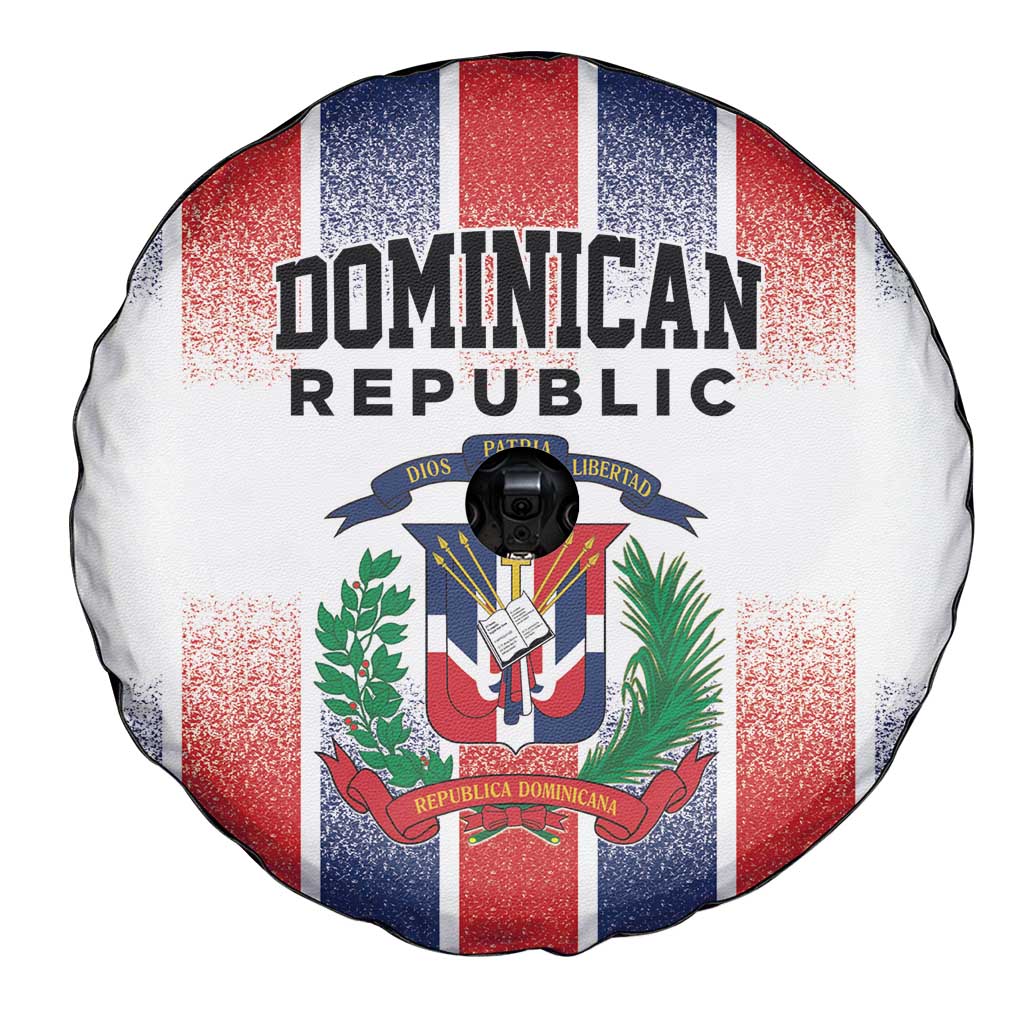 Dominican Republic Spare Tire Cover Stripe Stylized
