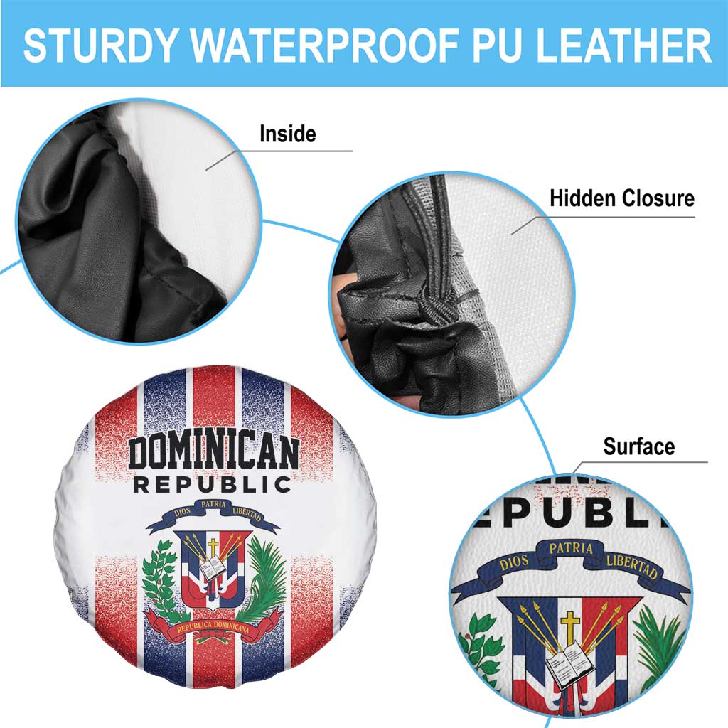 Dominican Republic Spare Tire Cover Stripe Stylized