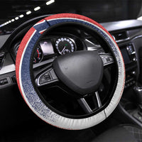 Dominican Republic Steering Wheel Cover Stripe Stylized