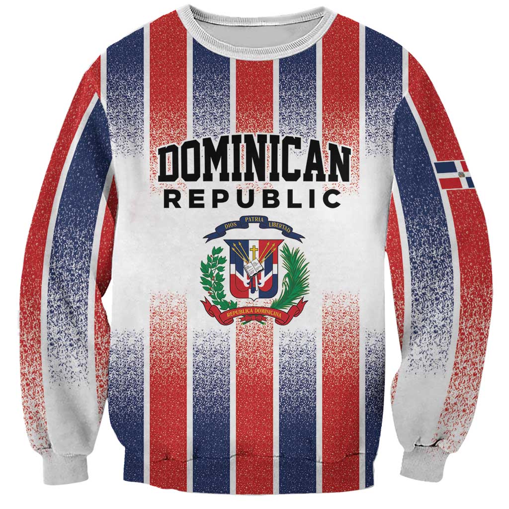 Personalized Dominican Republic Sweatshirt Stripe Stylized