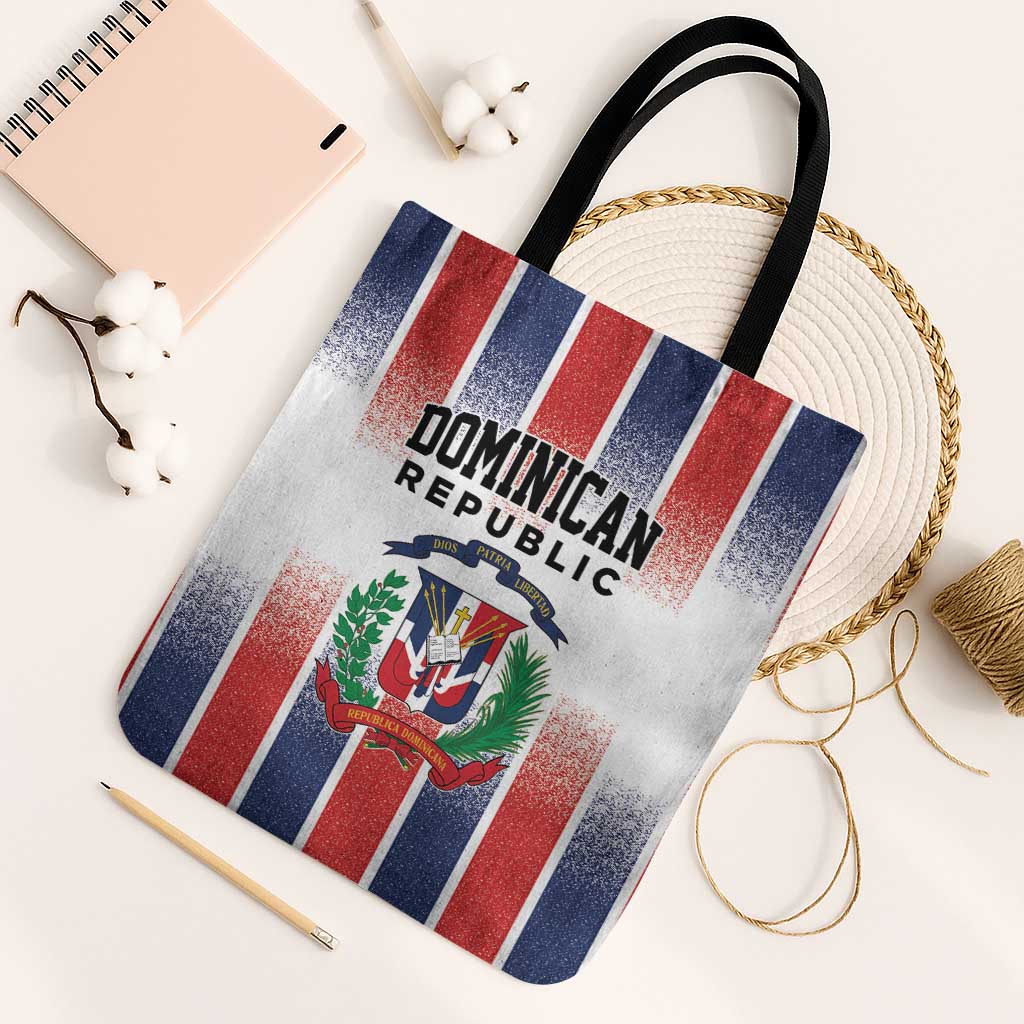 Dominican Republic Tote Bag Stripe Stylized