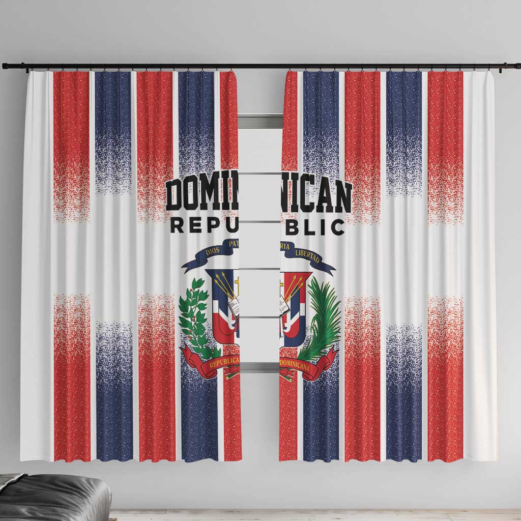 Dominican Republic Window Curtain Stripe Stylized
