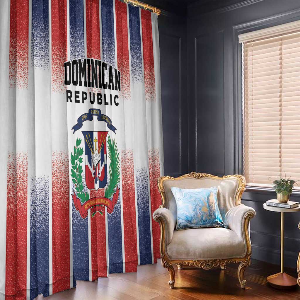 Dominican Republic Window Curtain Stripe Stylized
