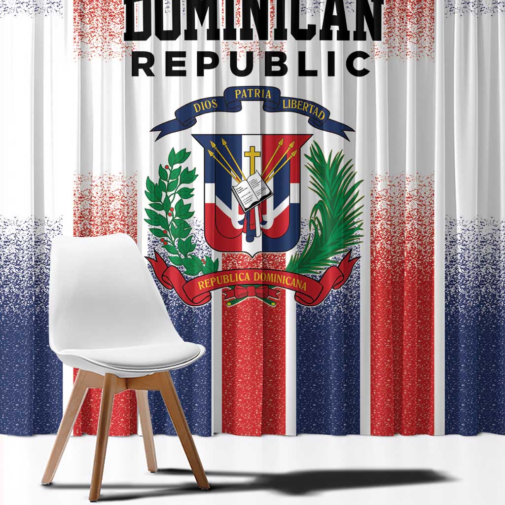 Dominican Republic Window Curtain Stripe Stylized