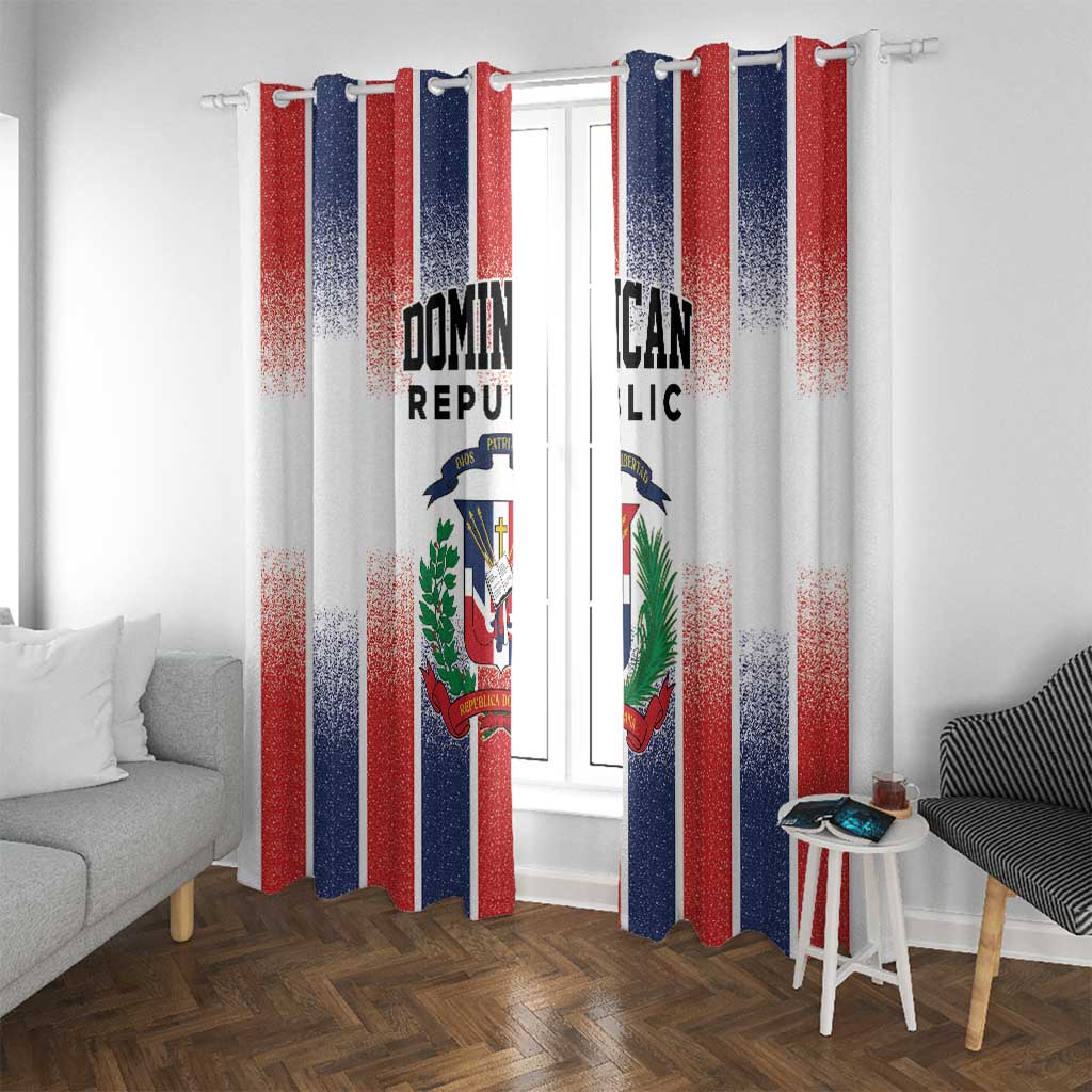 Dominican Republic Window Curtain Stripe Stylized