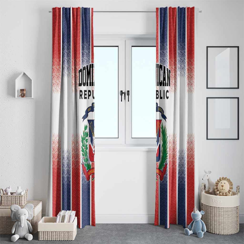 Dominican Republic Window Curtain Stripe Stylized