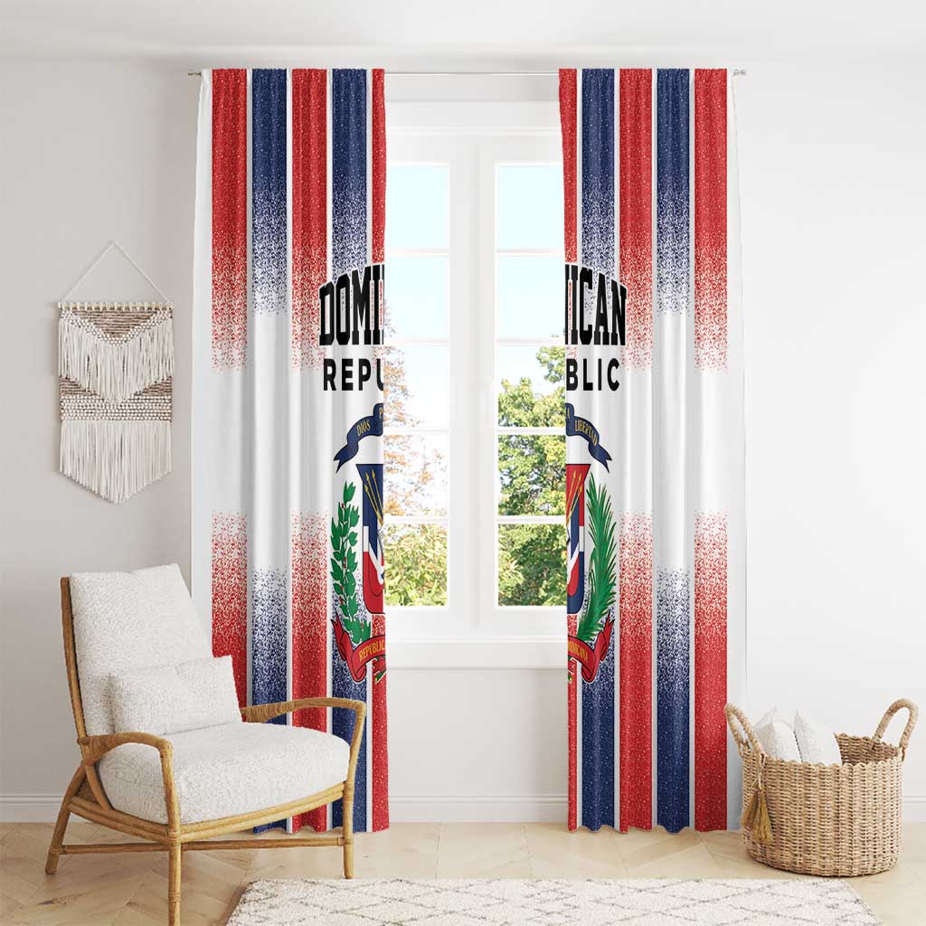Dominican Republic Window Curtain Stripe Stylized