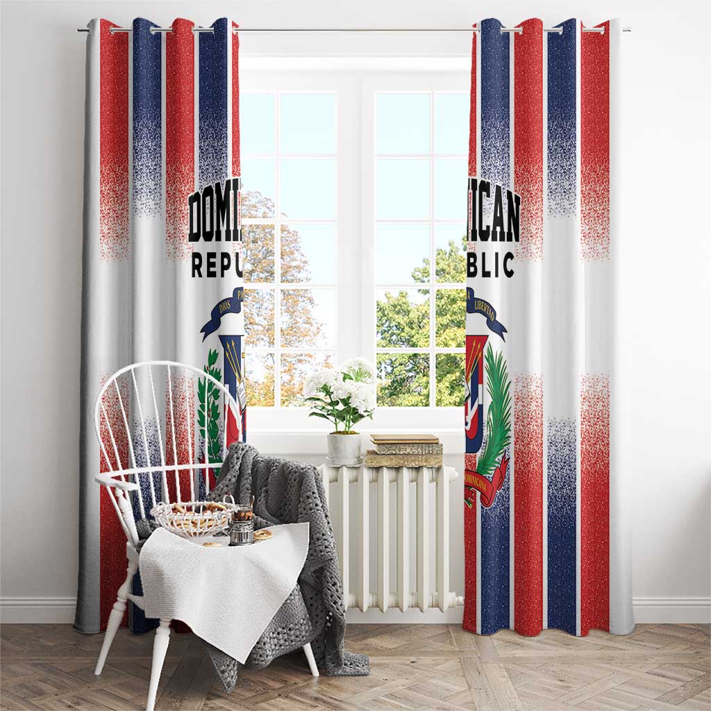 Dominican Republic Window Curtain Stripe Stylized