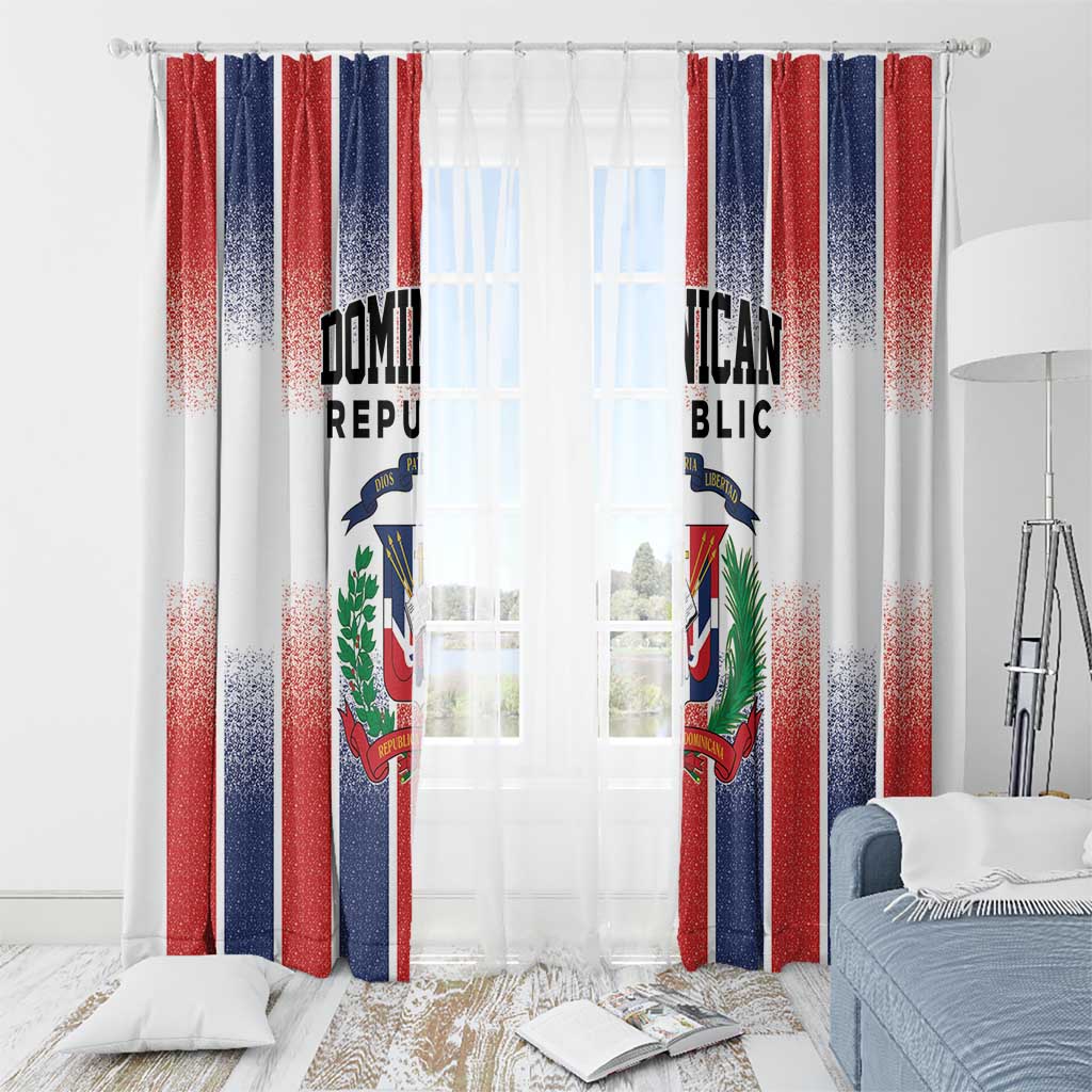 Dominican Republic Window Curtain Stripe Stylized