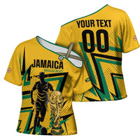 Custom Football 2026 Jamaica Cross Shoulder Shirt All A Wi One Team