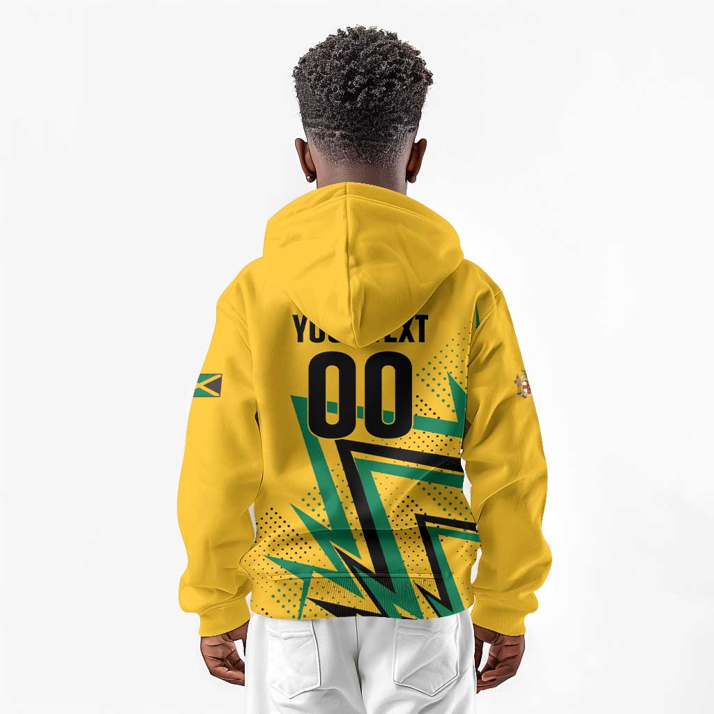 Custom Football 2026 Jamaica Kid Hoodie All A Wi One Team