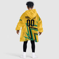 Custom Football 2026 Jamaica Kid Wearable Blanket Hoodie All A Wi One Team