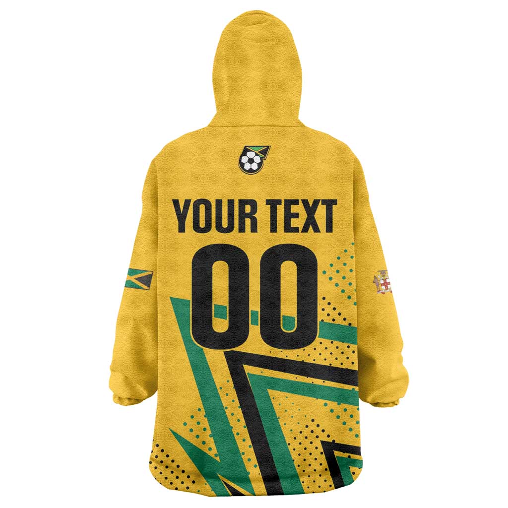 Custom Football 2026 Jamaica Kid Wearable Blanket Hoodie All A Wi One Team