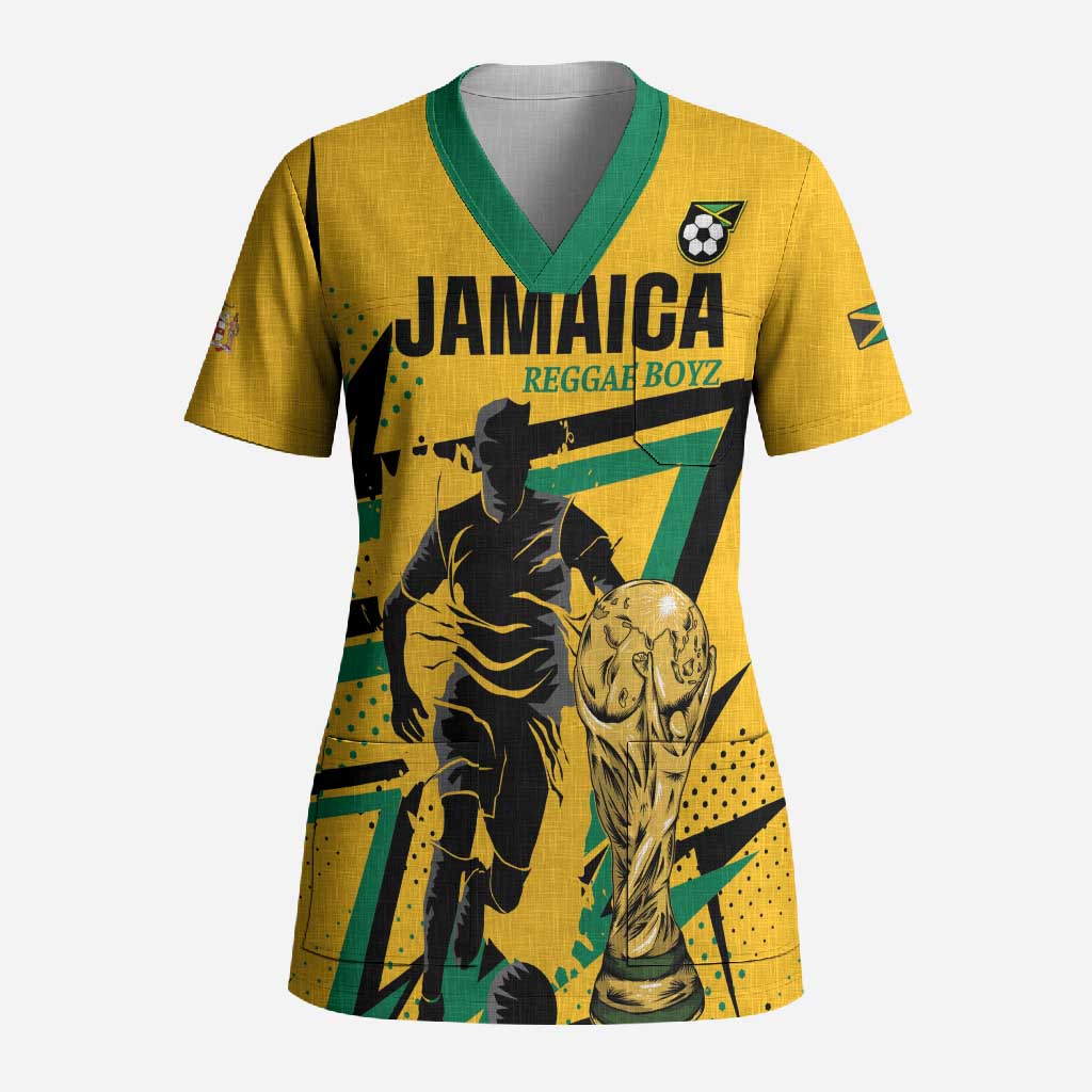 Custom Football 2026 Jamaica Scrub Top All A Wi One Team
