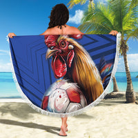 France 2024 Football Beach Blanket Allez Les Bleus - Wonder Print Shop