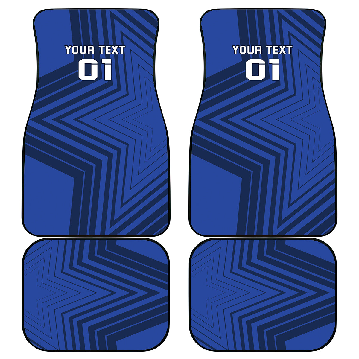 France 2024 Football Car Mats Allez Les Bleus - Wonder Print Shop
