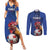 Custom France 2024 Football Couples Matching Summer Maxi Dress and Long Sleeve Button Shirt Allez Les Bleus - Wonder Print Shop