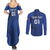Custom France 2024 Football Couples Matching Summer Maxi Dress and Long Sleeve Button Shirt Allez Les Bleus - Wonder Print Shop