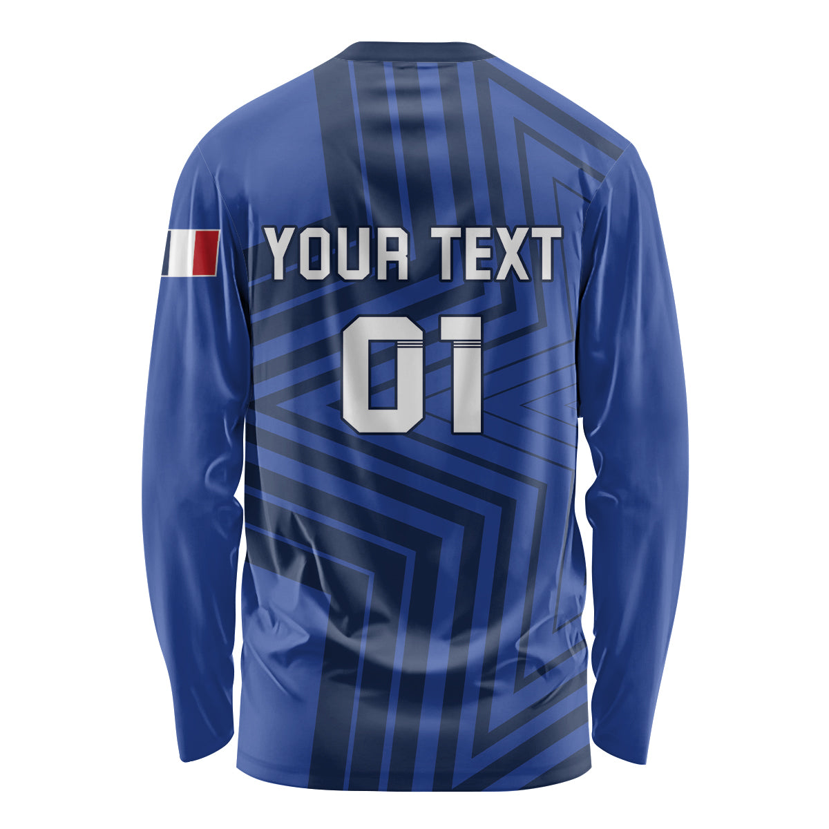 Custom France 2024 Football Long Sleeve Shirt Allez Les Bleus - Wonder Print Shop