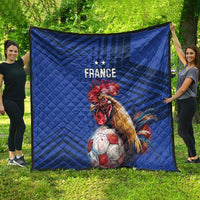France 2024 Football Quilt Allez Les Bleus - Wonder Print Shop