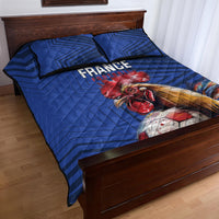 France 2024 Football Quilt Bed Set Allez Les Bleus - Wonder Print Shop