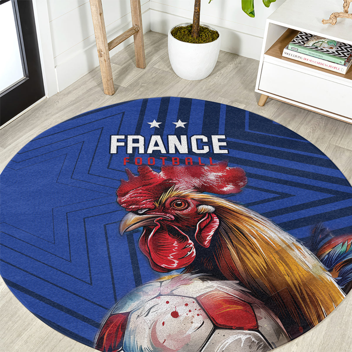 France 2024 Football Round Carpet Allez Les Bleus