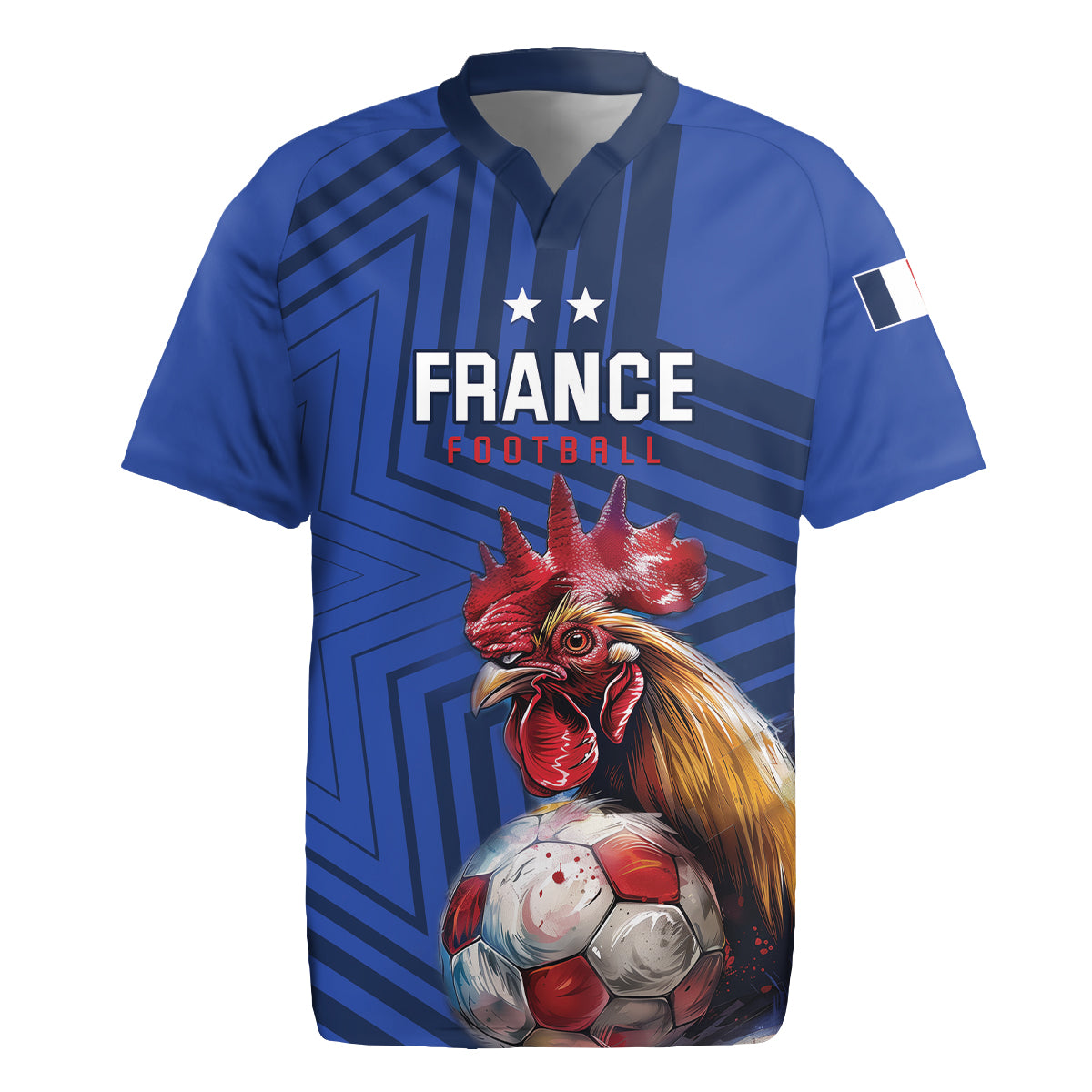 Custom France 2024 Football Rugby Jersey Allez Les Bleus - Wonder Print Shop