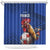 France 2024 Football Shower Curtain Allez Les Bleus