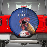 France 2024 Football Spare Tire Cover Allez Les Bleus - Wonder Print Shop