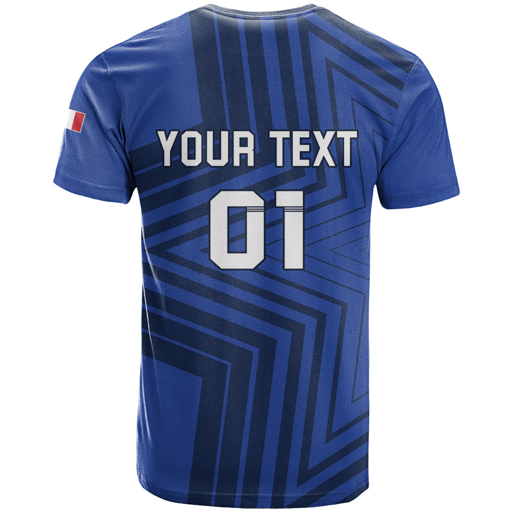 Custom France 2024 Football T Shirt Allez Les Bleus - Wonder Print Shop