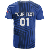 Custom France 2024 Football T Shirt Allez Les Bleus - Wonder Print Shop