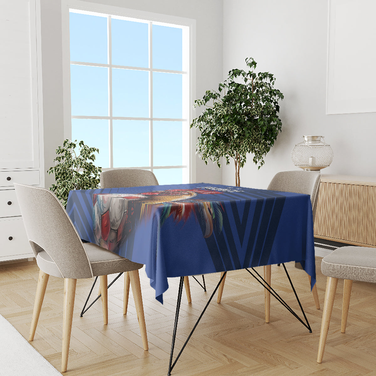 France 2024 Football Tablecloth Allez Les Bleus - Wonder Print Shop