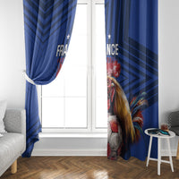 France 2024 Football Window Curtain Allez Les Bleus - Wonder Print Shop