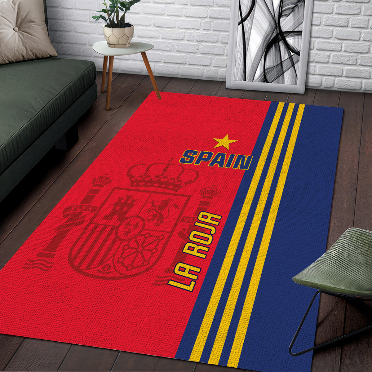 Spain 2024 Football Area Rug La Roja Go Champions - Wonder Print Shop