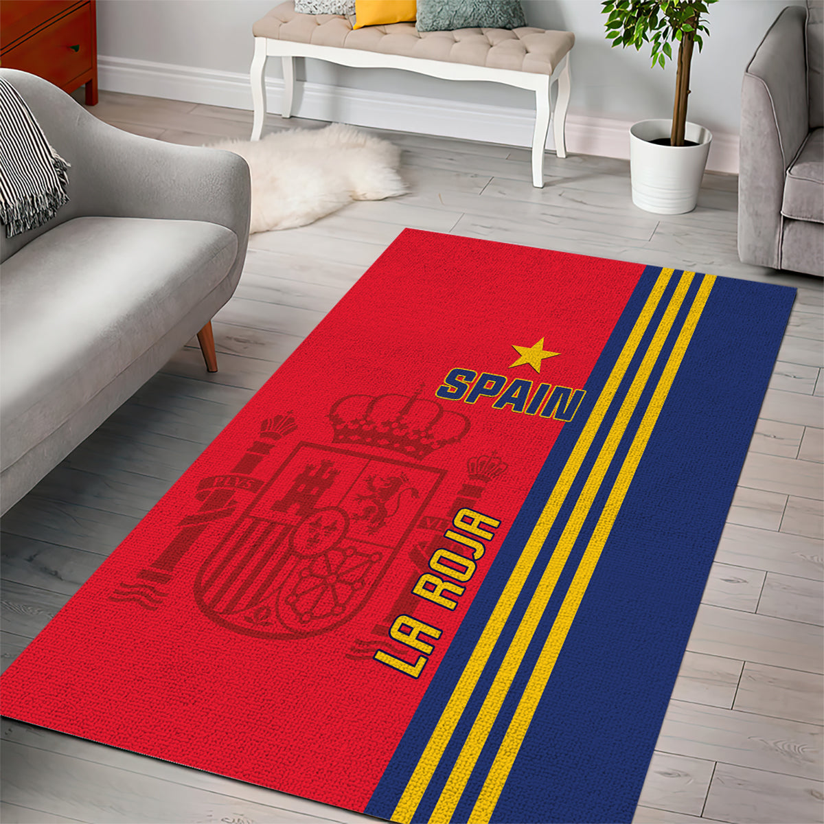 Spain 2024 Football Area Rug La Roja Go Champions - Wonder Print Shop