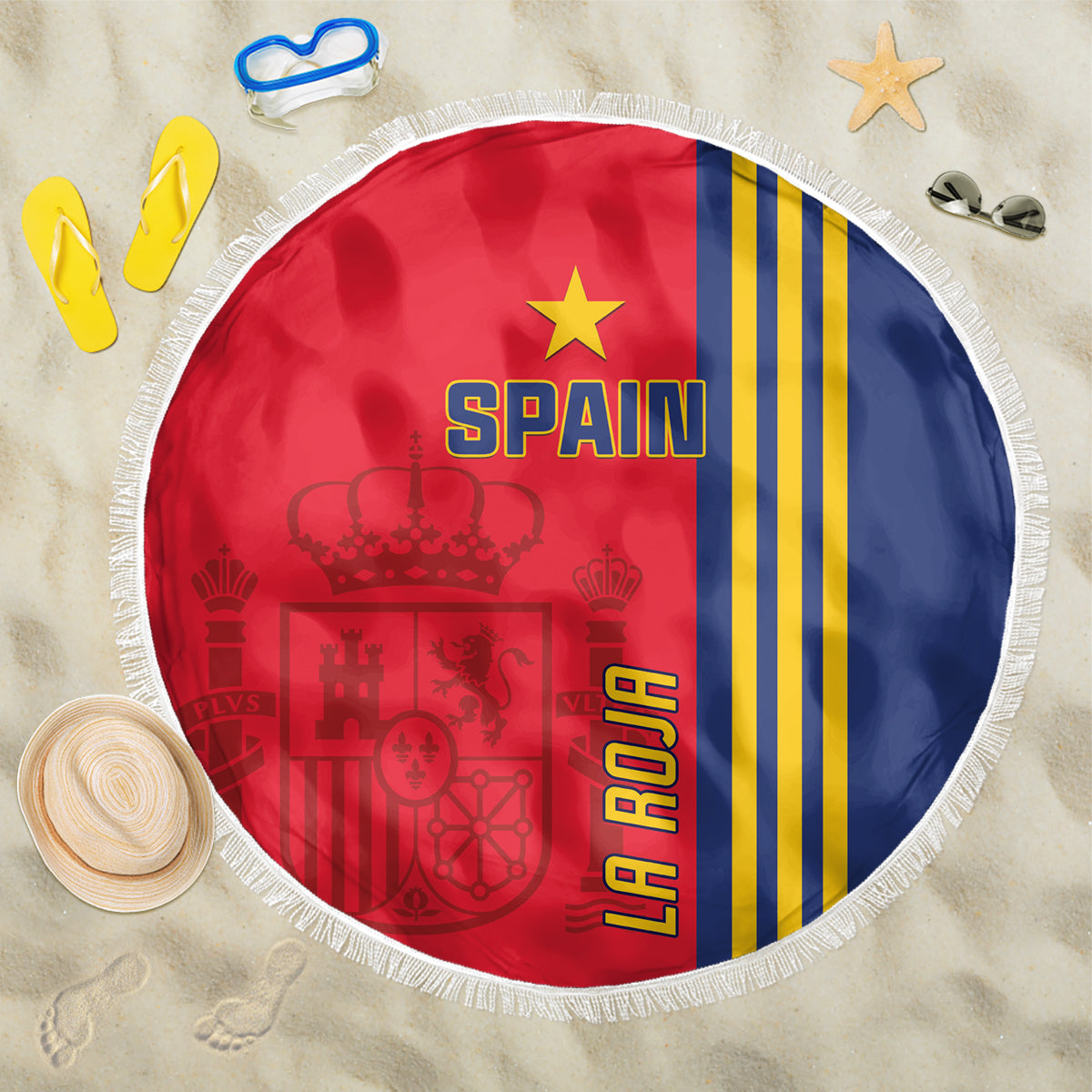 Spain 2024 Football Beach Blanket La Roja Go Champions - Wonder Print Shop