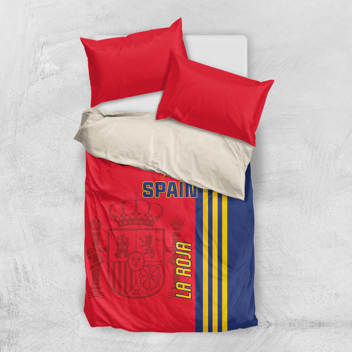 Spain 2024 Football Bedding Set La Roja Go Champions - Wonder Print Shop