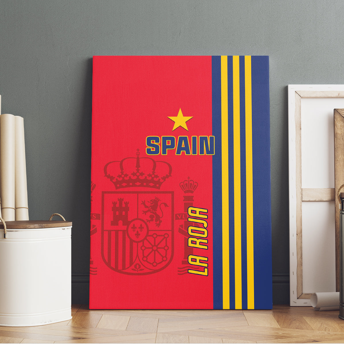 Spain 2024 Football Canvas Wall Art La Roja Go Champions - Wonder Print Shop