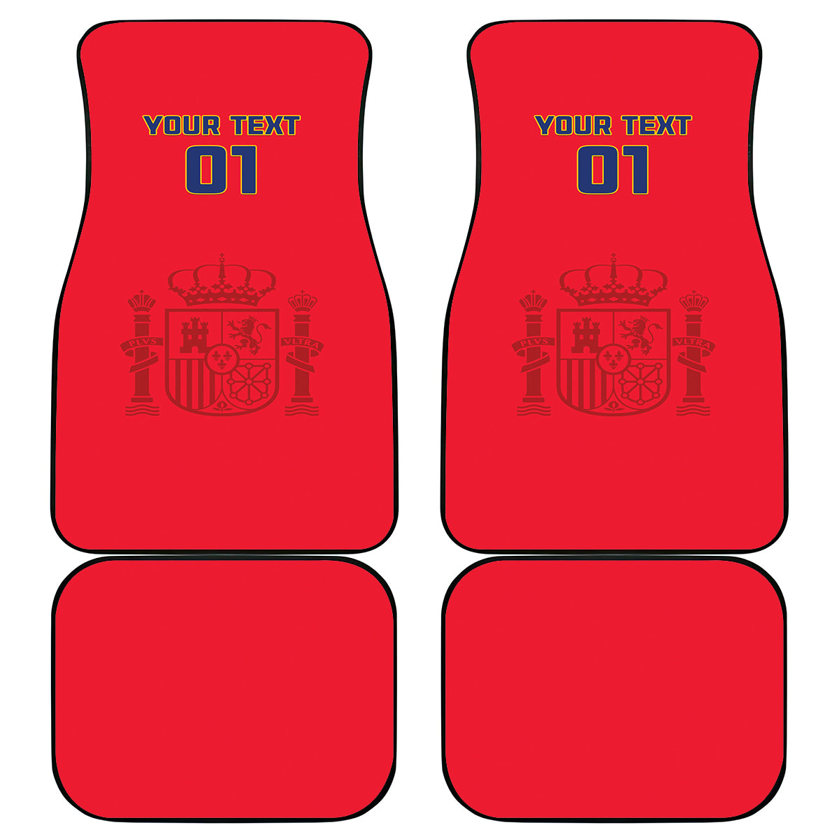 Spain 2024 Football Car Mats La Roja Go Champions - Wonder Print Shop