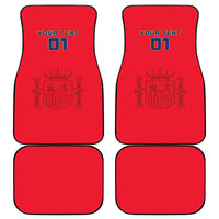 Spain 2024 Football Car Mats La Roja Go Champions - Wonder Print Shop