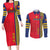 Custom Spain 2024 Football Couples Matching Long Sleeve Bodycon Dress and Long Sleeve Button Shirt La Roja Go Champions - Wonder Print Shop