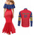 Custom Spain 2024 Football Couples Matching Mermaid Dress and Long Sleeve Button Shirt La Roja Go Champions