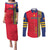Custom Spain 2024 Football Couples Matching Puletasi and Long Sleeve Button Shirt La Roja Go Champions - Wonder Print Shop